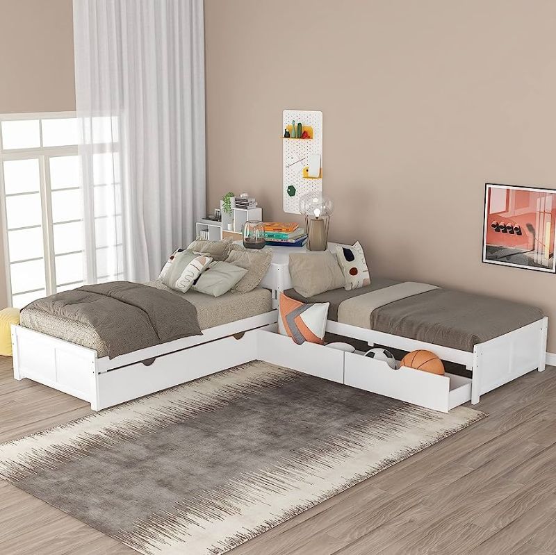 What is a twin size platform bed with storage?